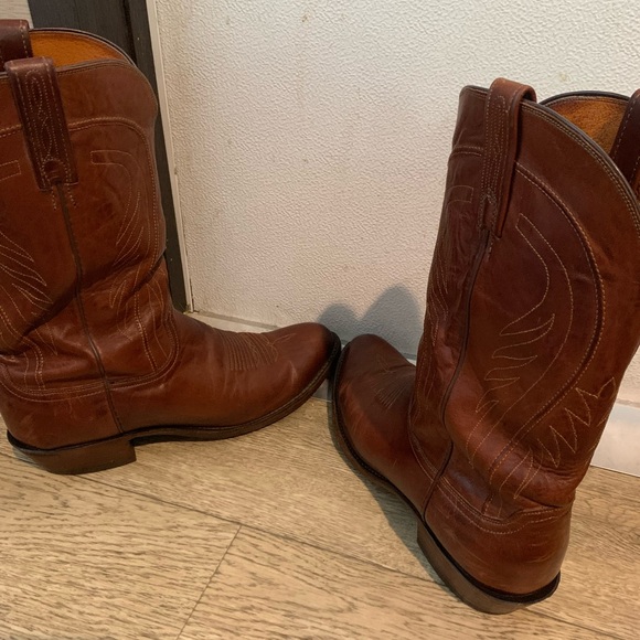 Lucchese 1883 Box in Brown and Cream display picture 1